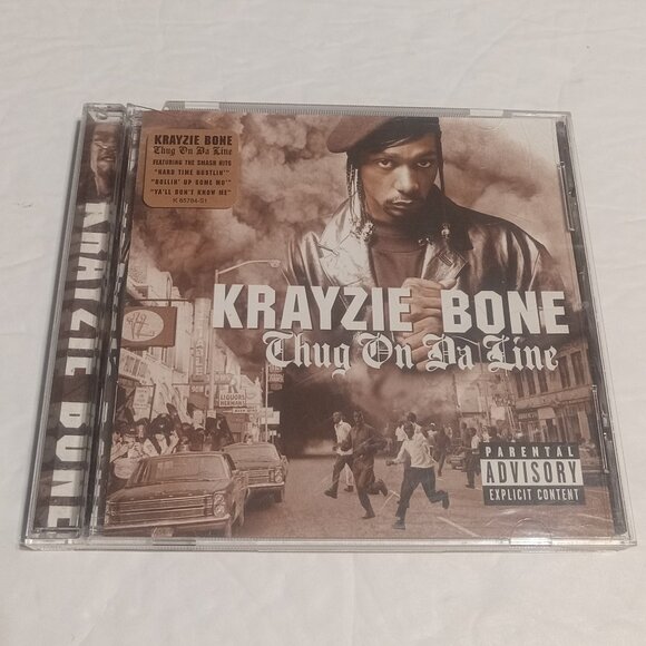 Krayzie Bone Thug On Da Line Rap CD 2001 - Picture 1 of 5